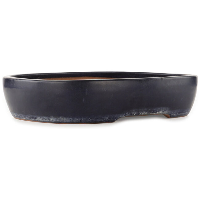 Maceta rectangular azul para bonsái de Yamafusa - 400 x 310 x 80 mm