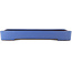 Pot à bonsaï rectangulaire bleu de Reiho - 475 x 315 x 55 mm
