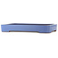 Pot à bonsaï rectangulaire bleu de Reiho - 475 x 315 x 55 mm