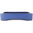 Pot à bonsaï rectangulaire bleu de Reiho - 475 x 315 x 55 mm