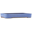 Pot à bonsaï rectangulaire bleu de Reiho - 475 x 315 x 55 mm