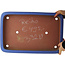 Pot à bonsaï rectangulaire bleu de Reiho - 475 x 315 x 55 mm
