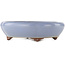 Oval blue bonsai pot by Yamaaki - 335 x 290 x 90 mm