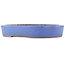 Pot à bonsaï ovale bleu de Reiho - 375 x 295 x 60 mm