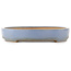 Ovale blauwe bonsai pot van Yamafusa - 410 x 310 x 55 mm