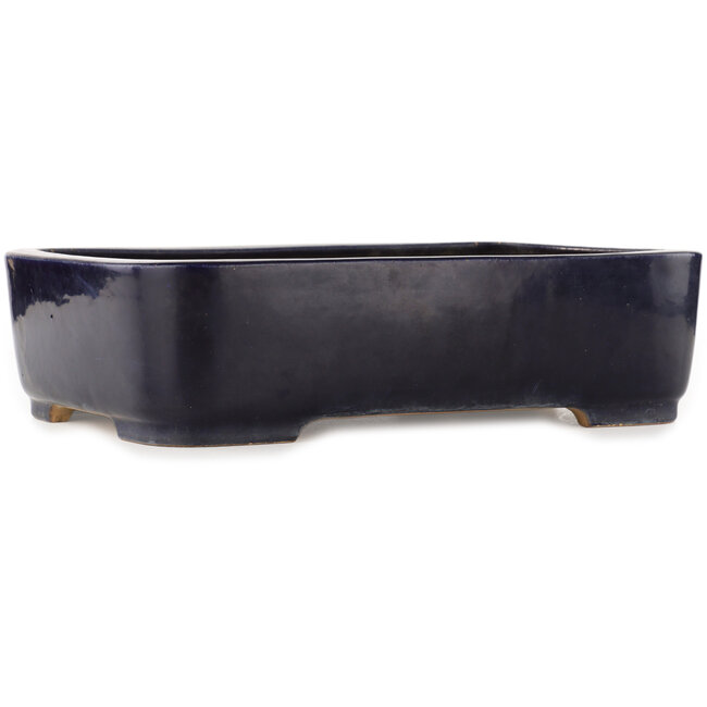 Rechthoekige blauwe bonsai pot van Reiho - 420 x 290 x 105 mm