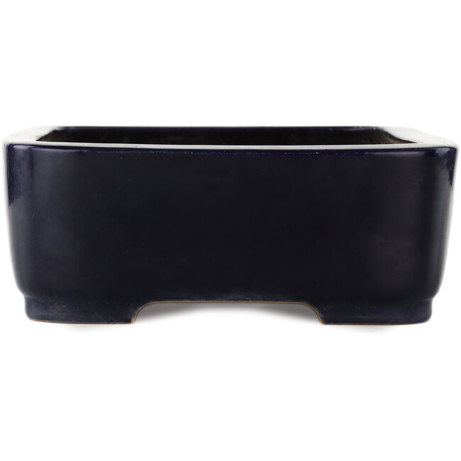 Vaso bonsai rettangolare blu di Reiho - 420 x 290 x 105 mm