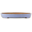 Pot à bonsaï ovale bleu de Reiho - 495 x 330 x 50 mm