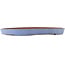 Pot à bonsaï ovale bleu de Reiho - 495 x 330 x 50 mm