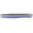 Pot à bonsaï ovale bleu de Reiho - 495 x 330 x 50 mm