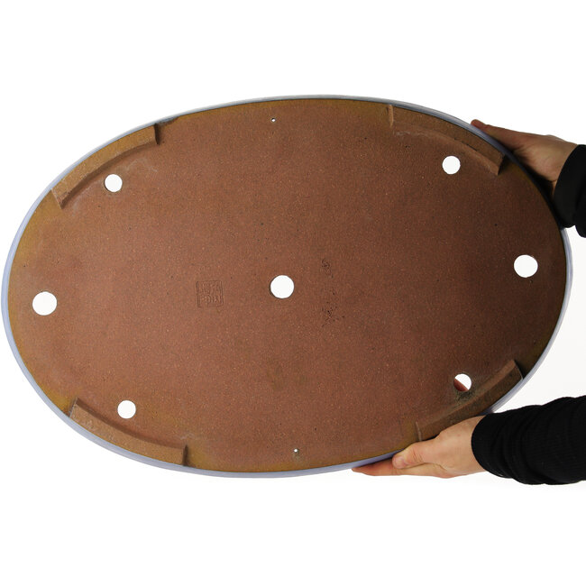 Ovaler blauer Bonsai-Topf von Reiho - 495 x 330 x 50 mm