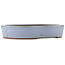 Oval blue bonsai pot by Yamaaki - 405 x 310 x 75 mm