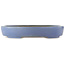 Pot à bonsaï ovale bleu par Hattori - 435 x 320 x 70 mm
