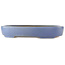 Oval blue bonsai pot by Hattori - 435 x 320 x 70 mm