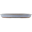 Oval blue bonsai pot by Yamaaki - 480 x 355 x 50 mm