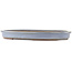 Pot à bonsaï ovale bleu de Yamaaki - 480 x 355 x 50 mm