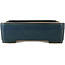 Pot à bonsaï rectangulaire bleu de Reiho - 460 x 325 x 100 mm