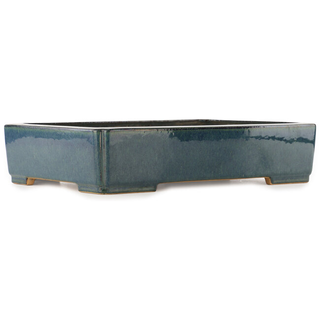 Rechthoekige blauwe bonsai pot van Reiho - 460 x 325 x 100 mm