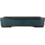 Pot à bonsaï rectangulaire bleu de Reiho - 460 x 325 x 100 mm