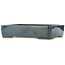 Pot à bonsaï rectangulaire bleu de Reiho - 460 x 325 x 100 mm