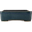 Pot à bonsaï rectangulaire bleu de Reiho - 460 x 325 x 100 mm