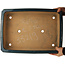 Pot à bonsaï rectangulaire bleu de Reiho - 460 x 325 x 100 mm