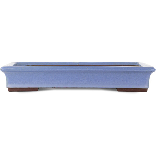 Rechthoekige blauwe bonsai pot van Yamaaki - 440 x 320 x 65 mm