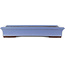 Pot à bonsaï rectangulaire bleu de Yamaaki - 440 x 320 x 65 mm