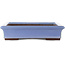 Pot à bonsaï rectangulaire bleu de Yamaaki - 440 x 320 x 65 mm
