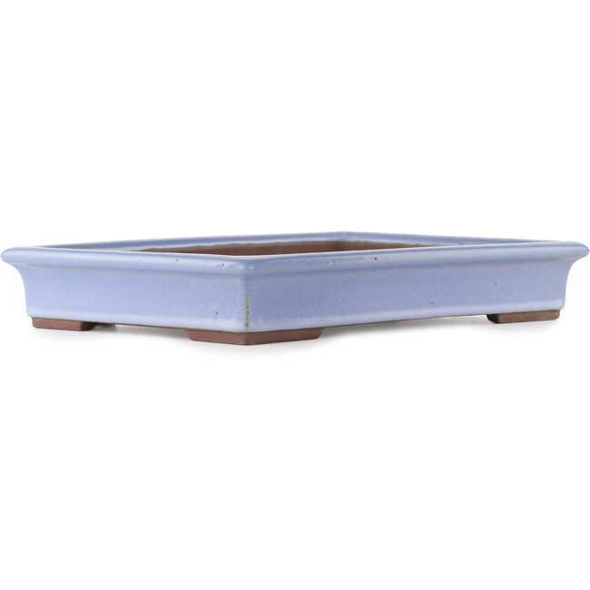 Rechthoekige blauwe bonsai pot van Yamaaki - 440 x 320 x 65 mm