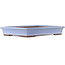 Pot à bonsaï rectangulaire bleu de Yamaaki - 440 x 320 x 65 mm