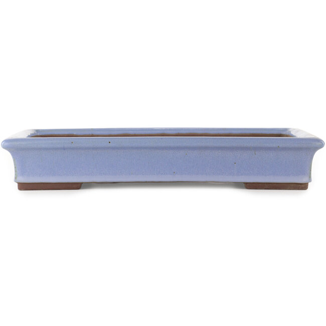 Rechthoekige blauwe bonsai pot van Yamaaki - 440 x 320 x 65 mm