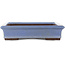 Pot à bonsaï rectangulaire bleu de Yamaaki - 440 x 320 x 65 mm