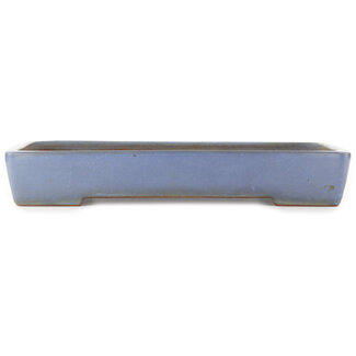  Yamafusa - Takehiko Koie Maceta rectangular azul para bonsái de 465 mm de Yamafusa, Tokoname, Japón