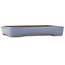 Pot à bonsaï rectangulaire bleu de Yamafusa - 465 x 325 x 70 mm