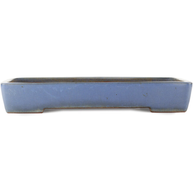 Rechthoekige blauwe bonsai pot van Yamafusa - 465 x 325 x 70 mm