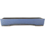 Pot à bonsaï rectangulaire bleu de Yamafusa - 465 x 325 x 70 mm