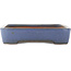 Pot à bonsaï rectangulaire bleu de Yamafusa - 465 x 325 x 70 mm