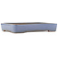 Pot à bonsaï rectangulaire bleu de Yamafusa - 465 x 325 x 70 mm