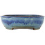 Maceta ovalada azul para bonsái de Yamafusa - 465 x 350 x 95 mm