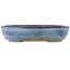 Maceta ovalada azul para bonsái de Yamafusa - 465 x 350 x 95 mm