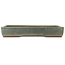 Rectangular blue bonsai pot by Eime Yozan - 470 x 340 x 70 mm