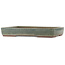 Maceta rectangular azul para bonsái de Eime Yozan - 470 x 340 x 70 mm