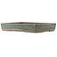 Rectangular blue bonsai pot by Eime Yozan - 470 x 340 x 70 mm