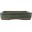 Maceta rectangular azul para bonsái de Eime Yozan - 470 x 340 x 70 mm