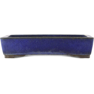  Yamaaki Maceta rectangular azul para bonsái de 325 mm de Yamaaki, Tokoname, Japón