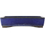 Rectangular blue bonsai pot by Yamaaki - 325 x 230 x 70 mm