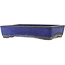 Rectangular blue bonsai pot by Yamaaki - 325 x 230 x 70 mm