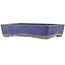 Rectangular blue bonsai pot by Yamaaki - 325 x 230 x 70 mm