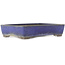Rectangular blue bonsai pot by Yamaaki - 325 x 230 x 70 mm
